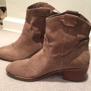 Dolce Vita Suede Riding Booties - Tan